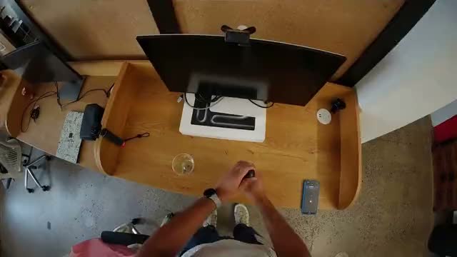 Bottle open and pour: the head camera view